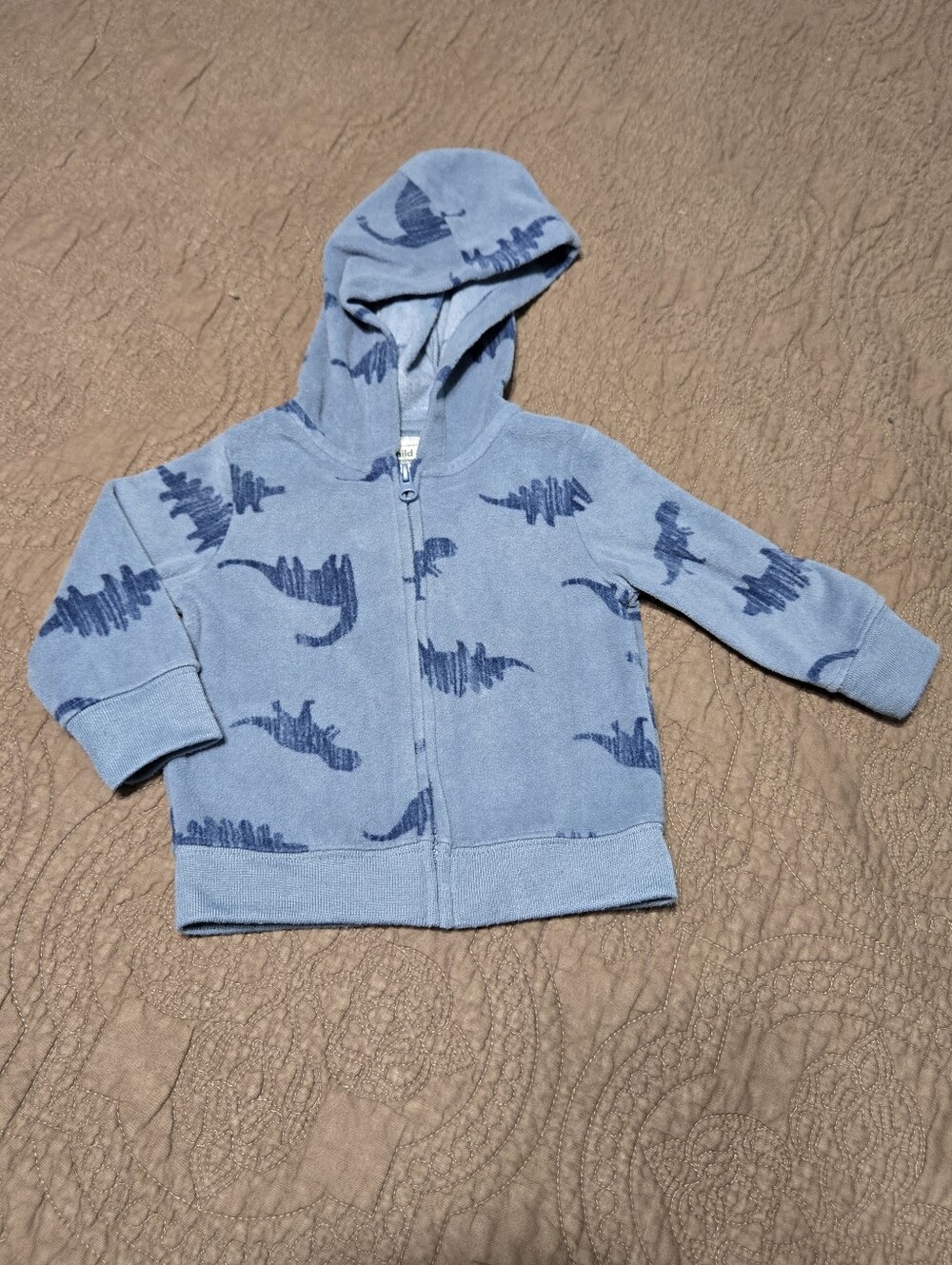 Baby Boy Hoodie dinosaur zip up hooded jacket 3 - 6 months